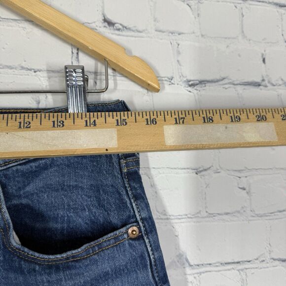 Levis 501 Jeans Button Fly Women Size 29 Medium Washed Denim Straight Leg Pants - Picture 9 of 13